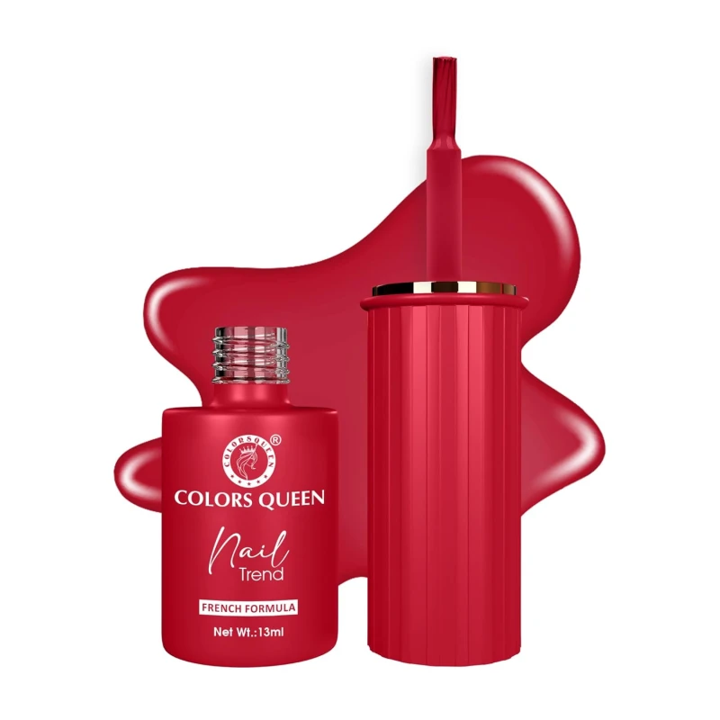 Colors Queen Nail Trend Glossy Nail Polish | Chip Resisting & Quick Drying Nail Paint with High Shine | 7 Toxin Free Formula | Vegan & Cruelty Free | Long Lasting & Vibrant Nail Paint for Women (Toreador, 13ml) thumbnail 2